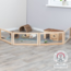 Indoor playpen - Playpen for guinea pigs - 4 panels - 60 x 30 cm - Wood