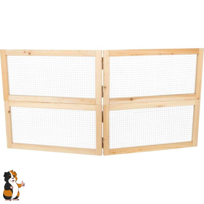 Indoor playpen - Playpen for guinea pigs - 4 panels - 60 x 30 cm - Wood