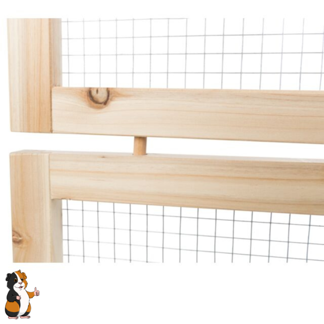 Ren voor binnen - Ren voor cavia's - 4 panelen - 60 x 30 cm - Hout