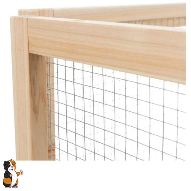 Ren voor binnen - Ren voor cavia's - 4 panelen - 60 x 30 cm - Hout