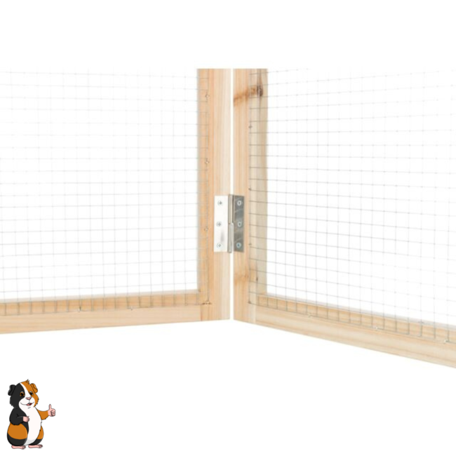 Indoor playpen - Playpen for guinea pigs - 4 panels - 60 x 30 cm - Wood