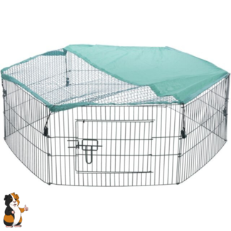 Trixie Outdoor Run with Protective Net for Guinea Pigs ø 116 × 38 cm