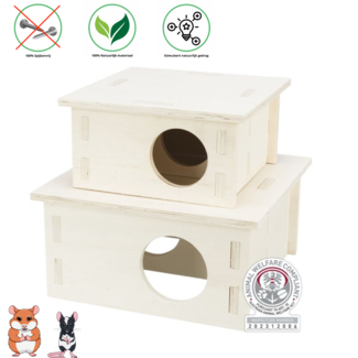Trixie Multi-Chamber House, 2 Rooms 20 × 10 × 20 cm