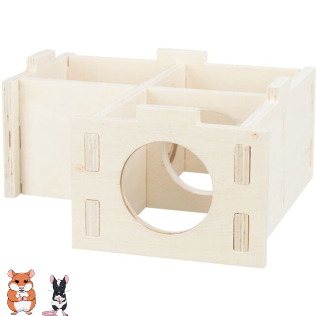 Multi-room House, 3 rooms 25 × 10 × 25 cm