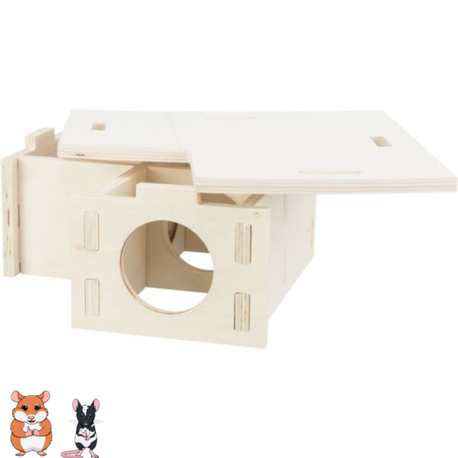 Multi-room House, 3 rooms 25 × 10 × 25 cm