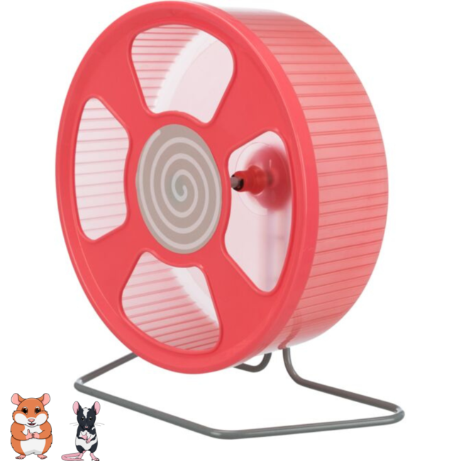 Loopwiel van kunststof voor dwerghamsters en muizen - ø 20 cm - Assorti