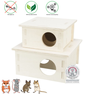Trixie Multi-Chamber House, 2 Rooms 25 × 12 × 25 cm