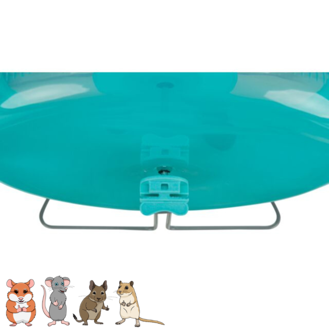 Loopwiel van kunststof voor goudhamsters en ratten - ø 33 cm - Assorti