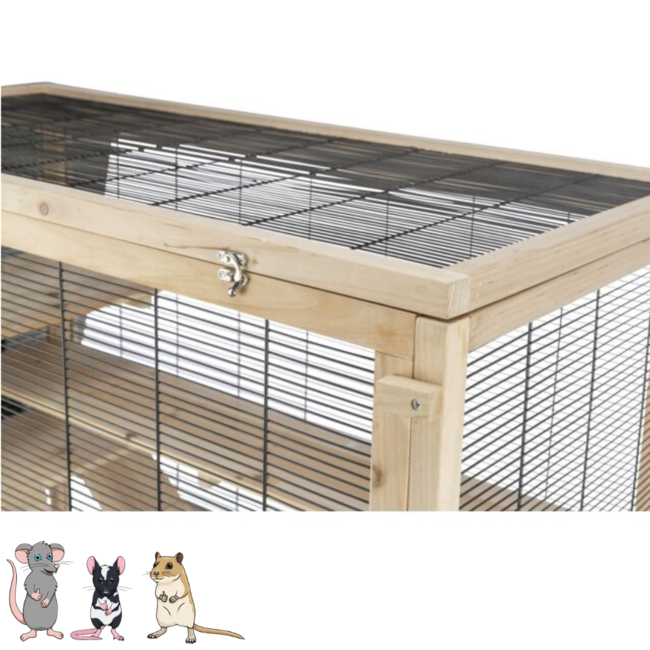 Wooden Rodent Habitat 100 x 80 x 50 cm