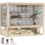 Spacious rodent enclosure with multiple platforms - Cage for mice and rats - 100 x 80 x 50 cm - Wood