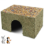 JR Farm Hay House with Flowers - Snack for Rabbits and Guinea Pigs - 37 x 24 x 21 cm