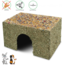 JR Farm Hay House with Flowers - Snack for Rabbits and Guinea Pigs - 37 x 24 x 21 cm
