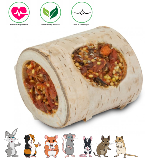 JR Farm Rodent Chew Roll Wood with Carrot, 150 grams