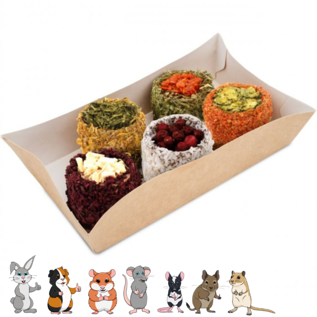 Sushi rolletjes - Snack voor konijnen en knaagdieren - 8 stuks - 100 gram