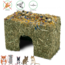 JR Farm Hay House with Flowers - Snack for Rodents - 15 x 9 x 10 cm