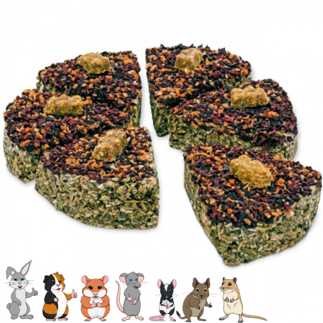 JR Farm Grain-Free Party Cake - Snack for Rabbits and Rodents - 330 grams