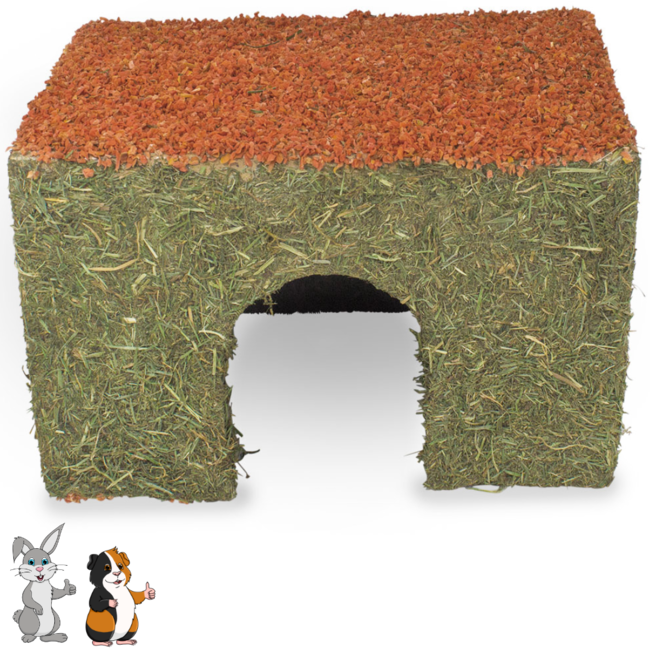 JR Farm Rodent Hay House with Carrot - Large