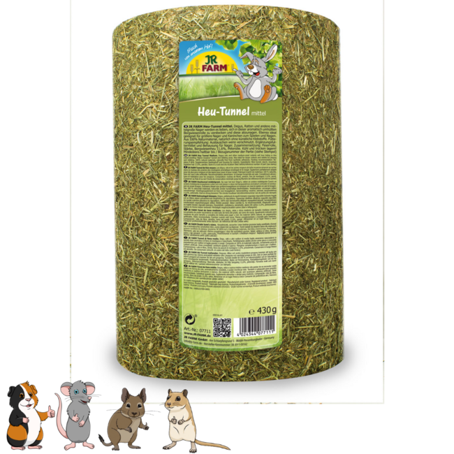 JR Farm Rodent Hay Tunnel Medium, 380 grams