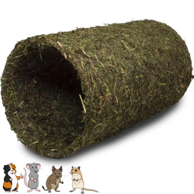 JR Farm Hooitunnel - Snack voor cavia's - 380 gram - Eetbare tunnel van bergweidehooi