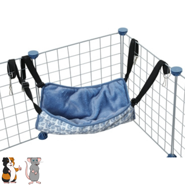 Zolux neolife hangmat - Hangmat voor knaagdieren - 37 x 35 cm - Blauw