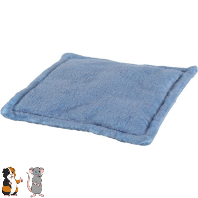 Zolux neolife mini deken - Dekentje voor konijnen en knaagdieren - 20 x 20 cm - Blauw