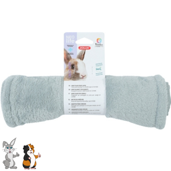 Zolux neolife mini blanket - Blanket for rabbits and rodents - 35 x 30 cm - Green