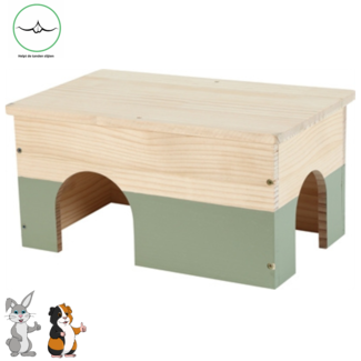 Zolux  Neolife Wooden Rabbit House Green 40x25x20 cm