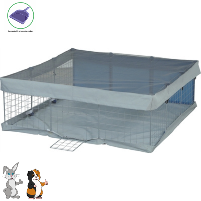 Zolux neopark - Verblijf voor cavia's - Uitbreidbaar door panelen - 105 x 105 x 35 cm