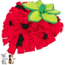 Snuffelmat in vorm van een aardbei - Verrijkingspeelgoed voor konijnen en knaagdieren - 33 × 40 cm- Rood