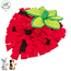 Snuffle mat in the shape of a strawberry - Enrichment toy for rabbits and rodents - 33 × 40 cm - Red