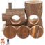 Train Levin - Rodent House - 17 × 14 × 12 cm - Bark Wood
