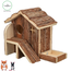 Henna House - House for Rodents - 27 × 21 × 15 cm - Bark Wood