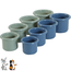 Zolux neolife snack hiding cups set - Enrichment toy for rabbits and guinea pigs - 8 pieces - Blue / Green
