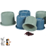 Zolux neolife snack verstop bekertjes set - Verrijkingsspeelgoed voor konijnen en cavia's - 8 stuks - Blauw / Groen