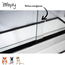 Zooply Glass terrarium for hamsters, gerbils, and mice - Residence with sliding doors - Ventilation grille - 100 x 40 x 50 cm - Black dried herbs for rabbits and rodents