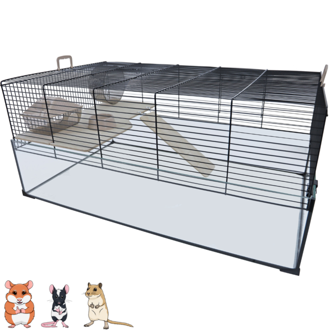 Interzoo Hamster Cage Vision 78, Black