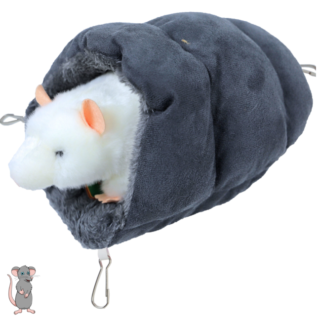 Bean Rodent Sleeping Bag Plush Gray, 25 cm.