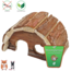 Hemispherical rodent house for hamsters and mice - 15 cm - Bark wood