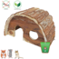 Hemispherical rodent house for golden hamsters, rats and gerbils - 25 cm - bark wood