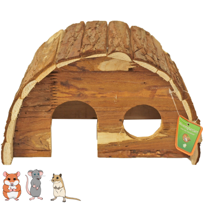 Bean Rodent House Semicircular Natural M, 25 cm.