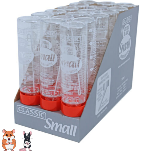 Classic water bottle for rodents - Plastic - 150 ml