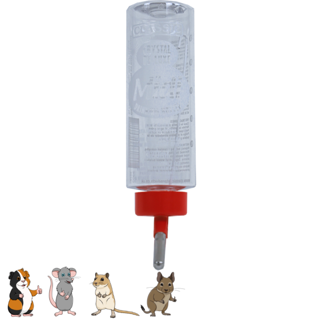 Classic water bottle for rodents - Plastic - 600 ml