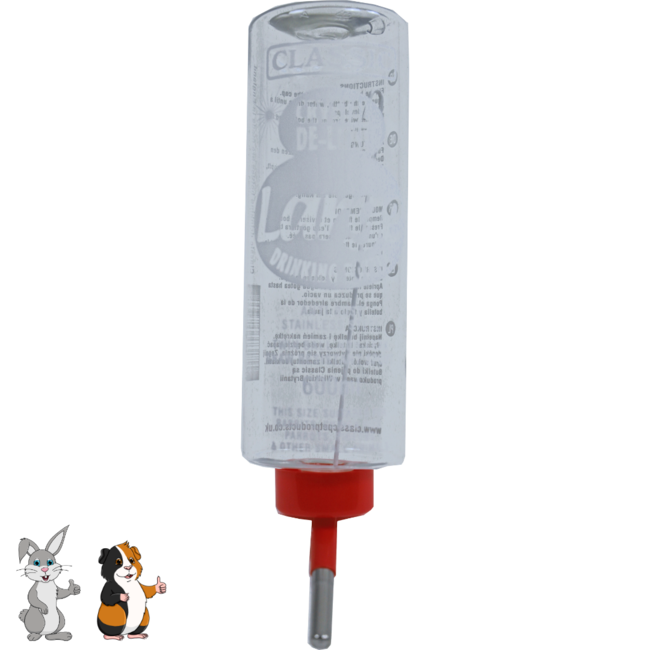 Classic water bottle for rodents - Plastic - 320 ml