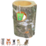 Birch log 23 cm - Tunnel for rodents - 2-hole - Birch wood