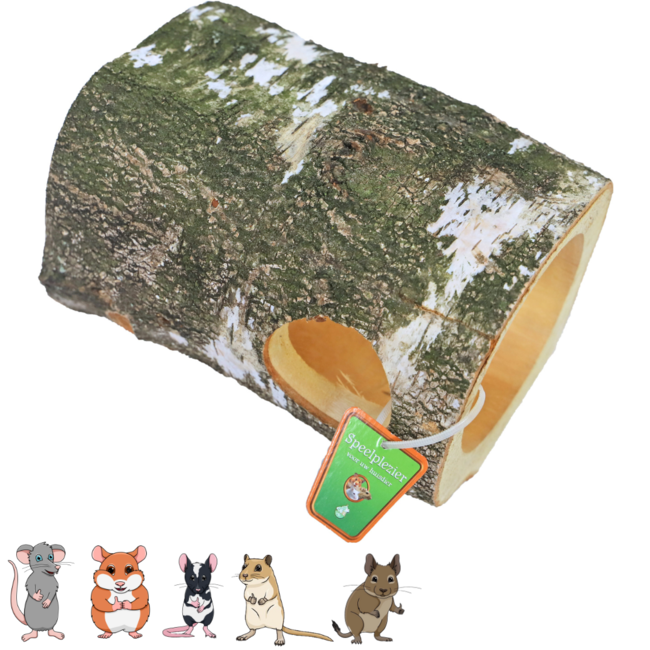 Birch Log 23cm - 2 Holes