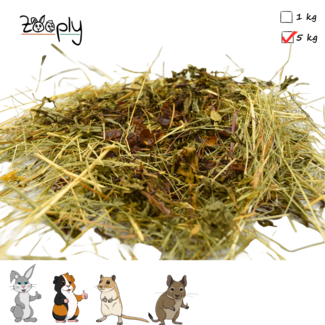 Zooply Zooply Herbal Hay with Rosehip and Mint - 5 kg