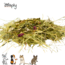 Zooply Herbal Hay with Leaves & Herb Mix - Hay fresh from the field - Conveniently packaged - 1 kg