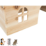Wooden hutch with flat roof for rabbits and guinea pigs - 40 × 20 × 23 cm - Wood