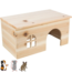 Wooden hutch with flat roof for rabbits and guinea pigs - 40 × 20 × 23 cm - Wood