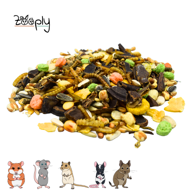 Zooply Knaagdiervoeding - Algemene voeding voor knaagdieren - 1750 gram